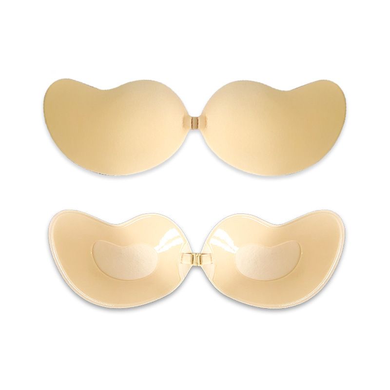 Roupa íntima e pijamas Sutiã manga de silicone invisível sem alças adesivo fino para peito vestido de noiva adesivo especial para mamilo respirável_voghion.com