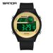Unisex Digital Sports Watch With Luminous Display, 50M Waterproof, Lightweight Silicone Strap For Outdoor & Daily Wear_voghion.com
