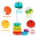 Montessori Rotating Rainbow Tower Baby Stacking Puzzle Toys Sicurezza e protezione ambientale Giocattoli colorati per bambini_voghion.com