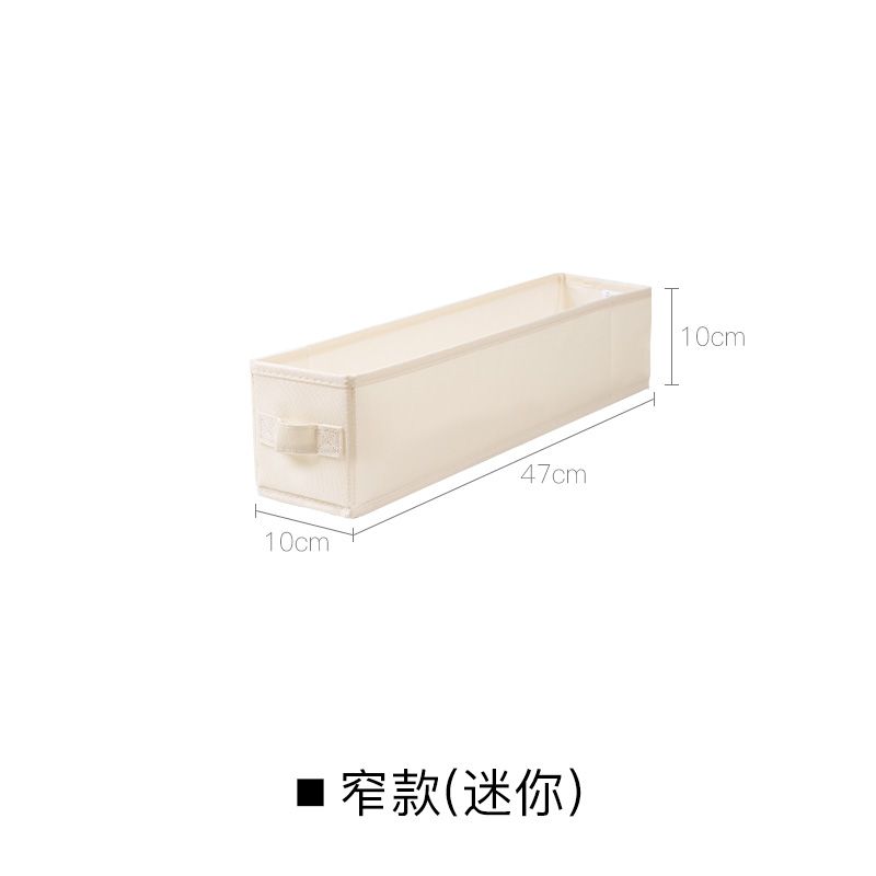 Narrow Long Clothing Box Rectangular Fabric Wardrobe Clothes Storage Bin Drawer Organizer Deep Crevice_voghion.com