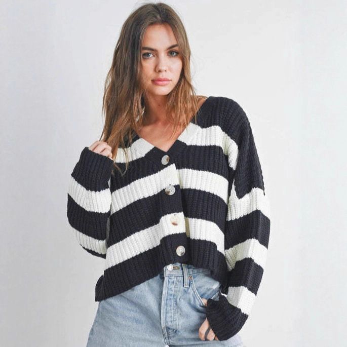 Autumn Lazy Wind Knitted Sweater Women's Cardigan Korean Version Loose Leopard Print Sweater Jacket With Top Tide_voghion.com