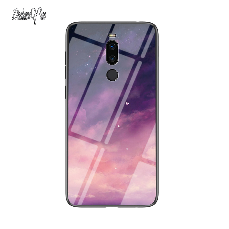 For Meizu v8 x8 Glass Case DECLAREYAO Luxury Ultra Slim Hard Mirror Tempered Glass Coque For Meizu M5 M5s M6T Note 5 6 9_voghion.com