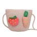 Borsa a tracolla con una spalla per bambina in tessuto erba estiva, nuovo cartone animato, girasole, fragola, portafoglio Zero_voghion.com