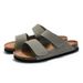 RUIZUSTOCK Ruizu Cork Trendy Student One Word Slippers Doppelriemen Herren Strandschuhe Mattes Leder_voghion.com