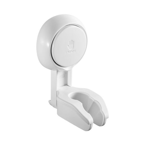 Supporto doccia a ventosa senza foratura - Supporto da parete regolabile con gancio per soffione doccia, accessorio per organizzare il bagno_voghion.com