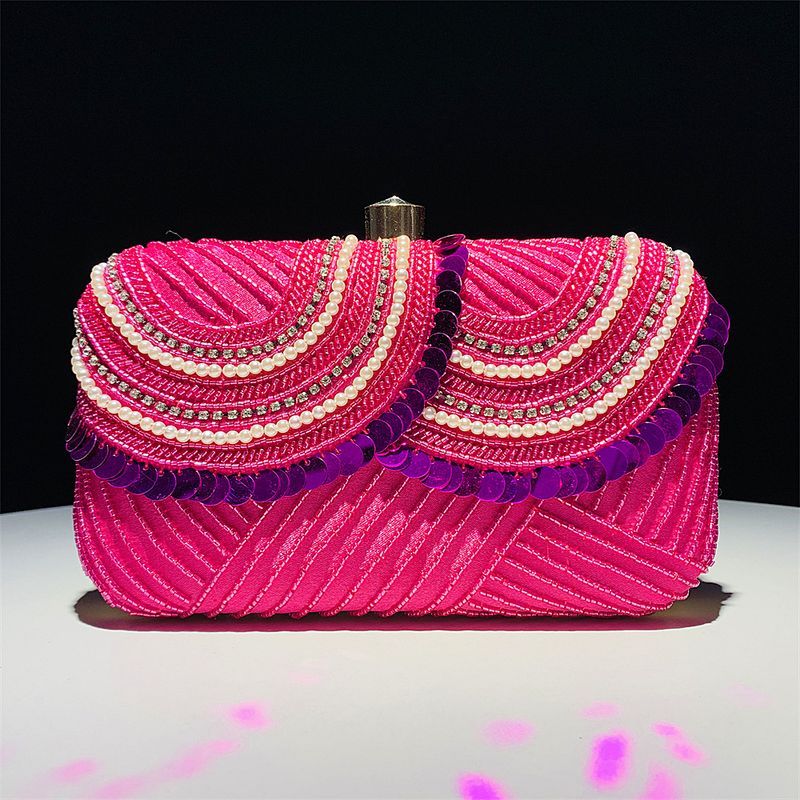 Borse da sera da donna Borsa a mano Borsa con paillettes fatta a mano Elegante borsa da cena con perline_voghion.com