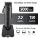 Professional Hair Clipper With Charging Docking Station, Cordless With 5 Guide Combs, Lithium Battery_voghion.com