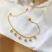 gold-plated Womens With Adjustable Zirconia Designer Heart-shaped Tennis Chain Beach Pendant Ankle Bracelet Fashion_voghion.com