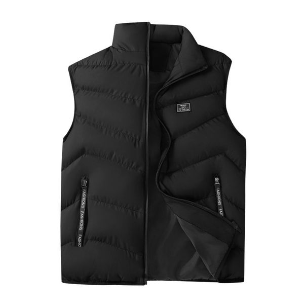 Men’s Quilted Puffer Vest – Slim-Fit Winter Layering Essential (Black, Yellow, Red, Grey, Blue)_voghion.com