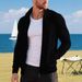 Herrenbekleidung Leichter Fleecepullover mit Reißverschluss für Herren – Lässige Strickjacke mit lockerer Passform (4 Farben, S-3XL)_voghion.com