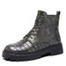 Herren-Stiefeletten im Retro-Stil mit dicker Sohle und seitlichem Reißverschluss – modische Freizeitstiefel aus PU-Leder zum Schnüren und Erhöhen der Körpergröße_voghion.com
