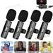 Für IPhone/Android Wireless Lavalier-mikrofon Audio Video Aufnahme Mini Mic_voghion.com
