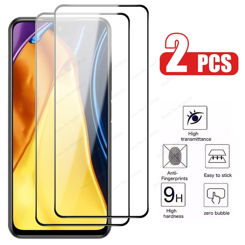 2st härdat glas för Xiaomi Poco M3 Pro 5G M3pro glasskärmskydd för Poco m3 Poko x3 pro nfc f3 skyddsglasfilm_voghion.com
