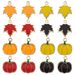Set di 32 ciondoli fai da te per il Ringraziamento e Halloween - Ciondoli autunnali a forma di foglia d'acero e zucca per realizzare collane e bracciali_voghion.com
