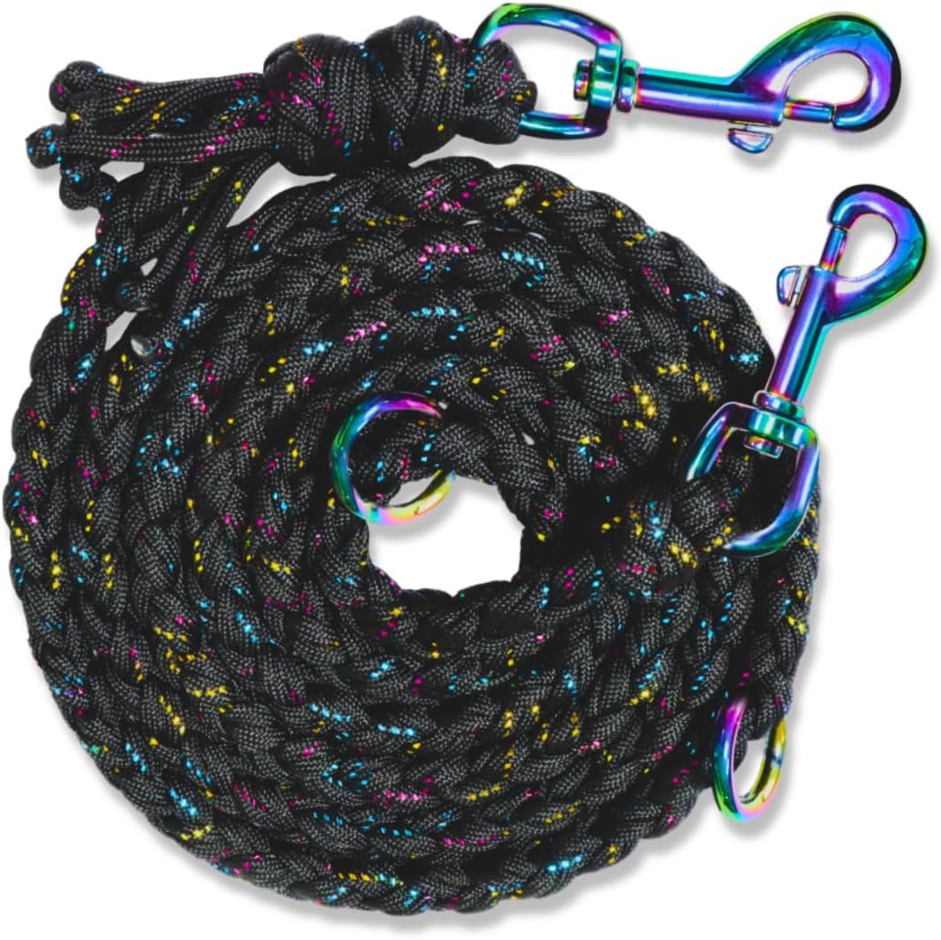 Hundeleine | 100% fatto a mano in paracord | Robusto, sicuro e affidabile. Langlebig | Verstellbar | 1,8m Länge Für Spaziergänge/Laufen/Training | Per Klei_voghion.com