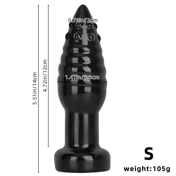 Super Small To Large Three Size Pointed Anal Plug Suction Cup Backyard Anal Sex Products Chrysanthemum Thick Fisting Toys Anal Expansion_voghion.com