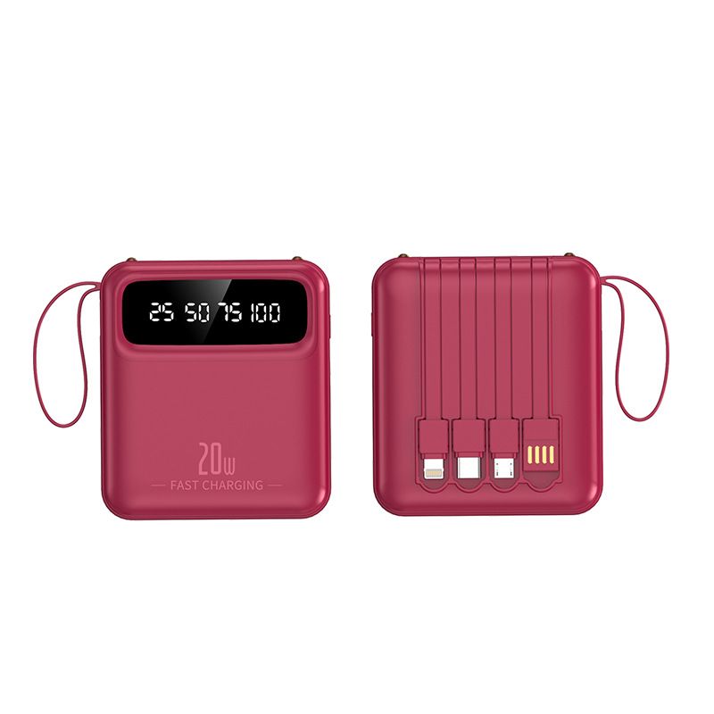 Bank Digital Charging Large Capacity 20000mAh Built-in Cable Mobile Power Smart_voghion.com
