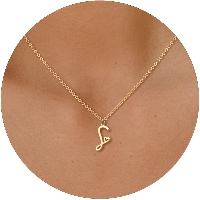 Collana con 26 lettere, a forma di fiore, con clavicola, fai da te, arte e corpo_voghion.com