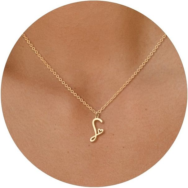 Collana con 26 lettere, a forma di fiore, con clavicola, fai da te, arte e corpo_voghion.com