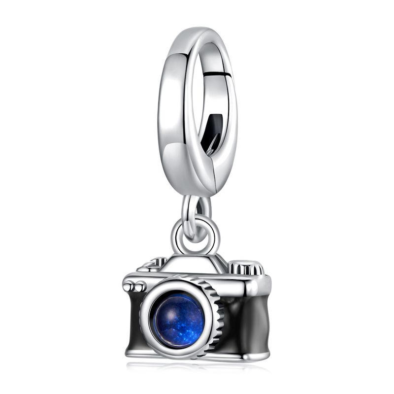 Camera Pendant Charm Sterling Silver Charm,SCC3032_voghion.com