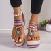 New Fashion Trend Pinched Elastic Platform Platform High Heel Comfortable Plus-size Sandals_voghion.com