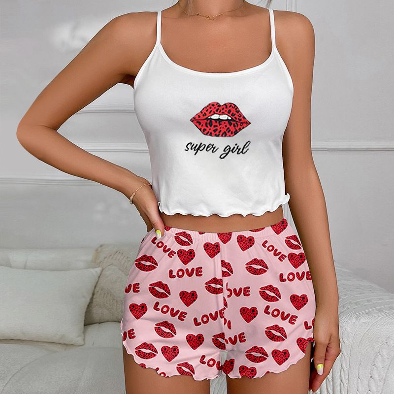 Ženske intimne dijelove, ljetne nove kratke hlače s tregerima, seksi, ljubavne, ženske kućne pidžame_voghion.com