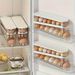 Refrigerator Side Door 1pc Egg Storage Box - Flip-Top Design For Fresh-Keeping Boxes And Kitchen Organization_voghion.com