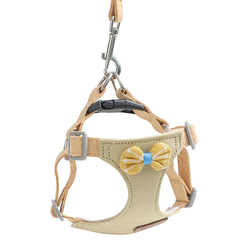 Trendy Cute Vest Style Small Teddy Bichon Puppy Chest Harness Dog Rope Leash_voghion.com