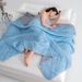 Cooling Silk Ice Cream Summer Blanket - Lightweight & Breathable Air Conditioning Comforter_voghion.com