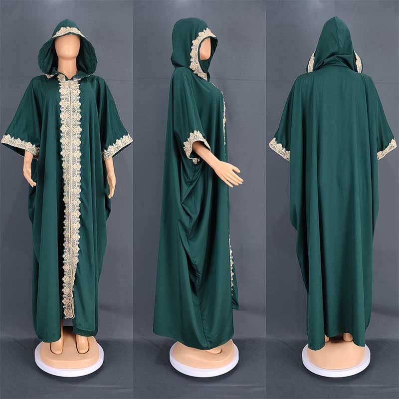 Women's burqa clothes Middle Eastern ethnic style robe dress 8639#_voghion.com