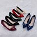 Women's Shoes New Thick Heel High Heels Women's Suede Shallow Mouth Pointed Metal Buckle High Heels Single Shoes Women's_voghion.com