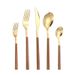 430 Stainless Steel 7 Piece Cutlery Set Portable Knife Fork Spoon Straw With Clip Handle In Gift Box_voghion.com