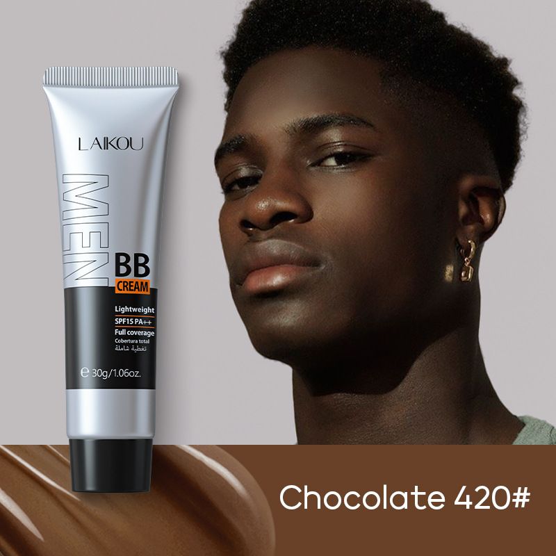 Crème BB pour homme LAIKOU 30 g (tuyau) Plusieurs couleurs en option, maquillage cosmétique FDA_voghion.com