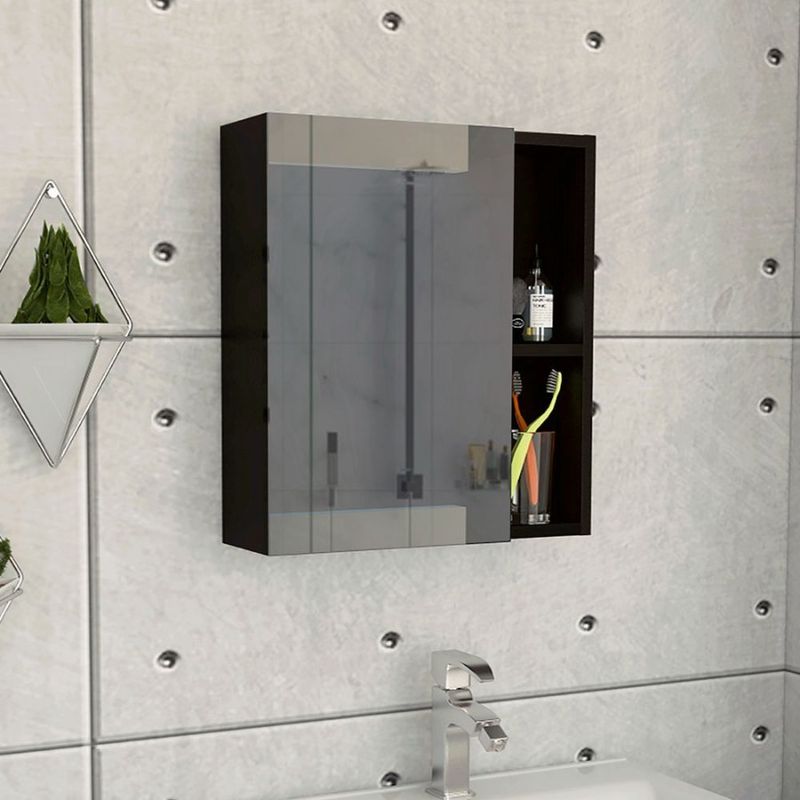 Finish Medicine Mirror Gue Cabinet Shelves Black Internal Five Clifton_voghion.com