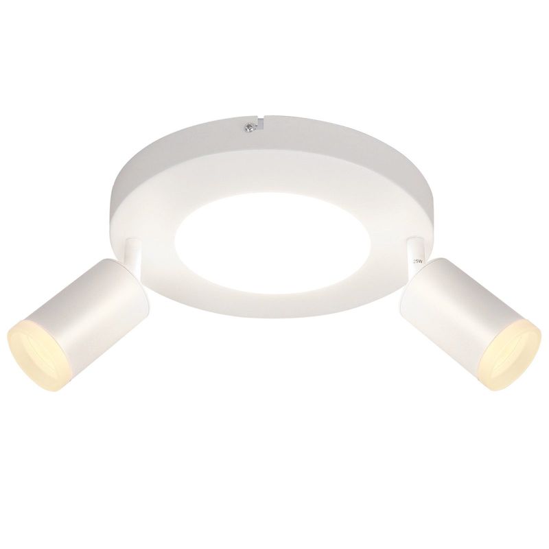 Deckenleuchte Led Deckenstrahler GU10 2 Flammig - Deckenlampe Weiß 3000k Warmweiß 20W Schlafzimmerlampe Schwenkbar 350° Deckenspot Für Flur Korridor_voghion.com