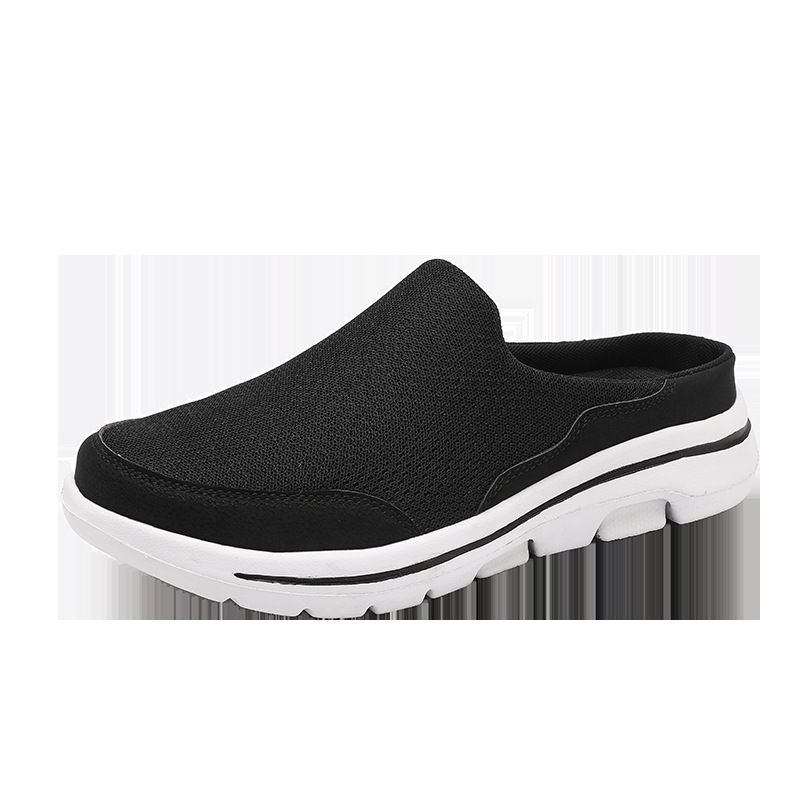 2025 Summer Outdoor Single Net Middle Aged People Step On Large Men's Lazy Shoes_voghion.com