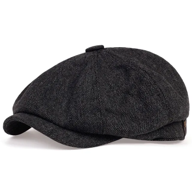 Mode Männer Zeitungsjunge Hüte Peaky Herbst Vintage Herringbone Octagon Cap Frauen Casual Streifen Baskenmütze Gatsby flachen Hut_voghion.com