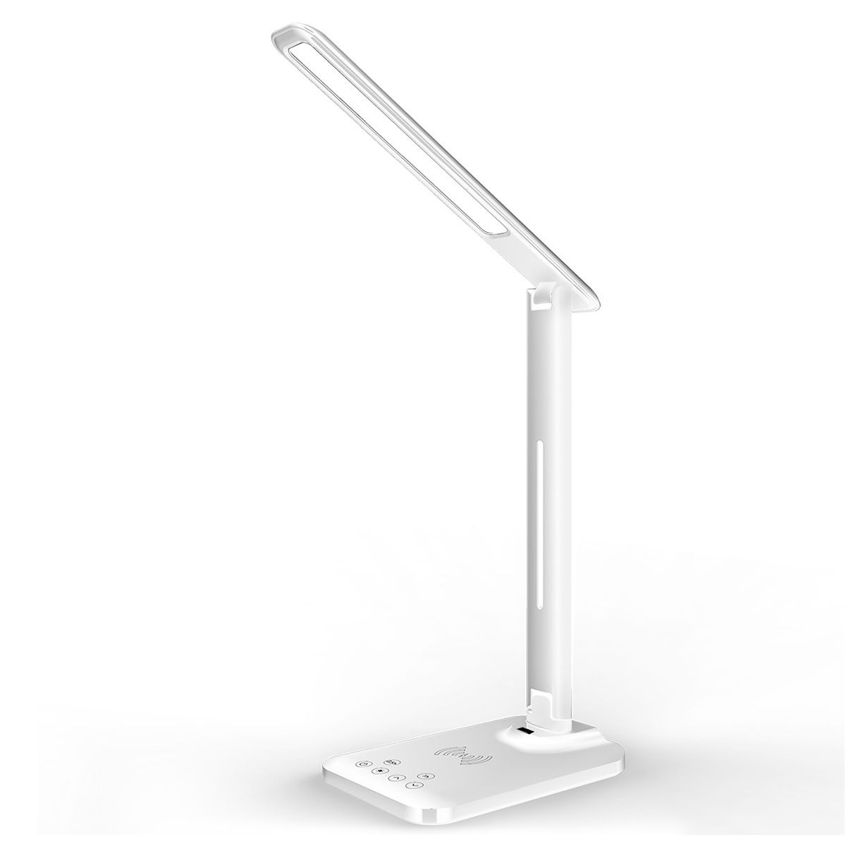 Modelo privado 6 botões dobrável LED leitura cronometrado proteção ocular lâmpada de mesa carregamento sem fio_voghion.com