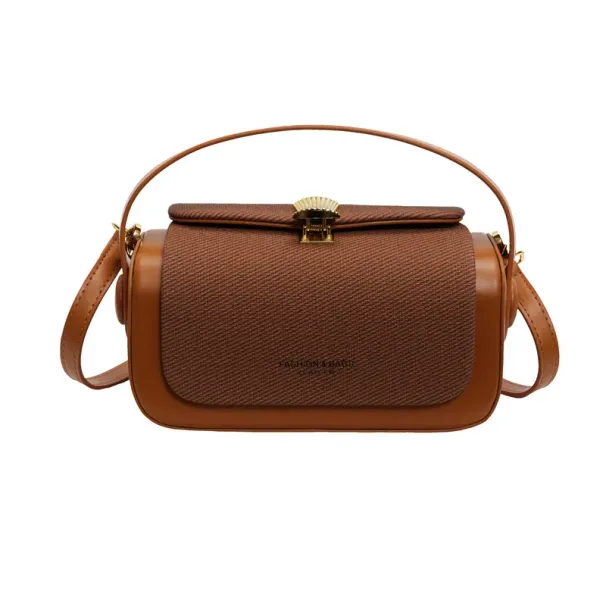 Spedizione gratuita 2025 Nuovo arrivo Box Bag - Mini borsa a tracolla retrò per donna, borsa a tracolla con stile vintage unico_voghion.com