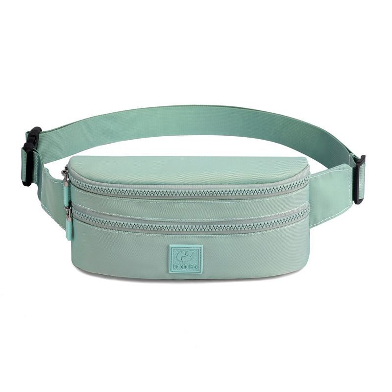 Marsupio da donna alla moda in nylon impermeabile con tracolla per sport all'aria aperta, cellulare, semplice borsa a tracolla_voghion.com