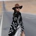 New ethnic style shawl women in autumn winter, versatile cloak for both spring and summer, Yunnan Lijiang travel scarf_voghion.com