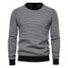 Knitted top bottom autumn and winter round neck personalized men's pullover_voghion.com