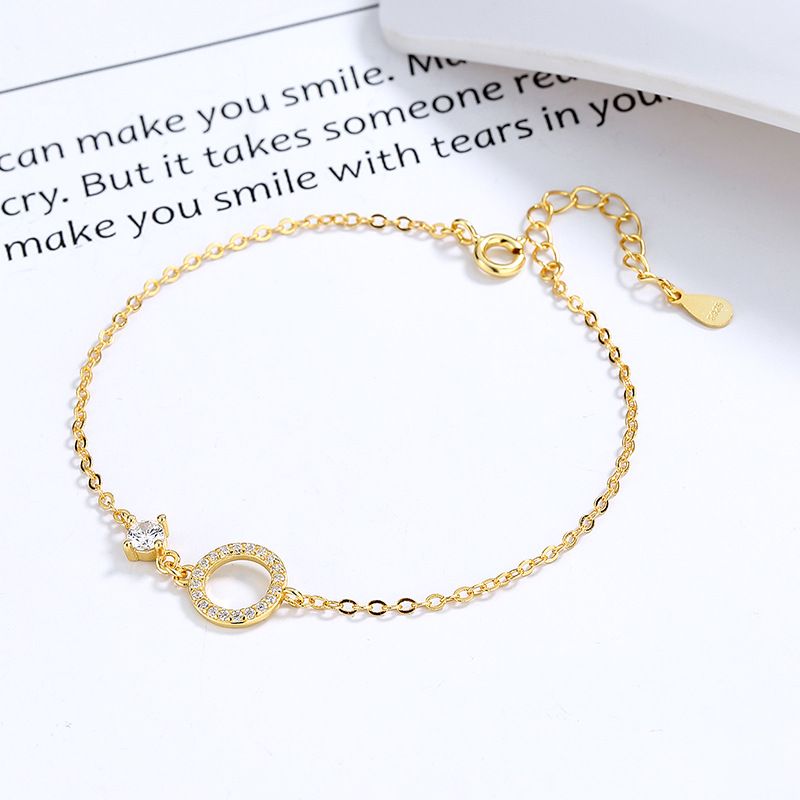 Bijoux pour femmes Love Has Gravity Bracelet Femme 925 Sterling Silver Niche Light Luxury Ins Niche Design Circle Design Haut de gamme Main_voghion.com