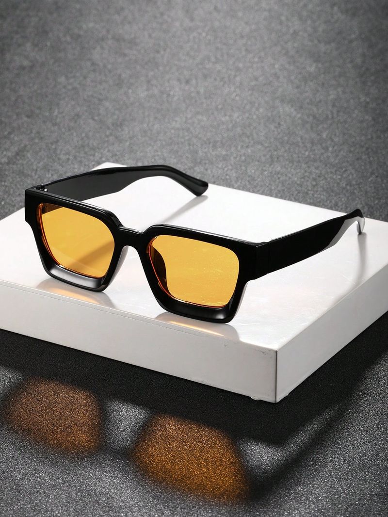 1/2 PC S Klassische Fashion Square Kunststoff Rahmen Frauen Sonnenbrille Für Männer Täglichen Leben Shades Brillen Zubehör._voghion.com