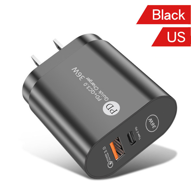PD 36W USB C Charger PD Quick Charger C-type Mobile Charger Suitable for iPhone 13 12 Huawei Samsung Mobile Ch     harger -type_voghion.com
