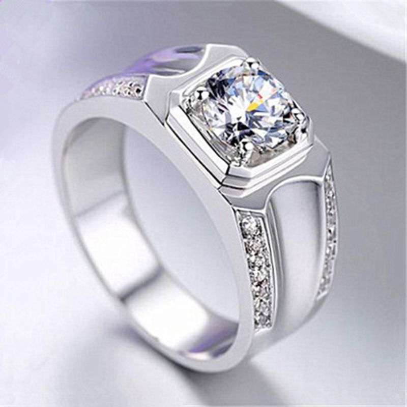 Paar weibliche Diamant simuliert Zirkon offene Hochzeit Kwai aggressive Live-Übertragung Herrenring_voghion.com