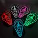 Halloween Gruselige Geistermaske Leuchtende LED-Licht-Partymaske Dekorative Kopfbedeckung für Erwachsene, die in der dunklen Nacht leuchtet_voghion.com