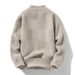 Neues lockeres, dickes Strickoberteil für Herbst und Winter, Pullover mit halbhohem Kragen, dicker Basispullover für Herren_voghion.com