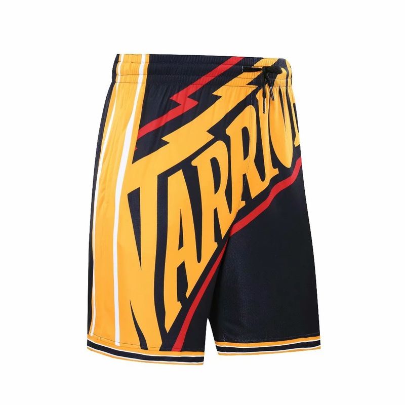 Pantaloncini da basket Warriors Taglia larga Capris traspiranti ad asciugatura rapida Tendenza casual e sportiva da uomo_voghion.com