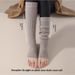 Voyage Pair Shark Leggings Dames Kuit Sneeuwlaarzen Beenwarmers Herfst Winter Verdikte Gebreide Lange Kousen_voghion.com